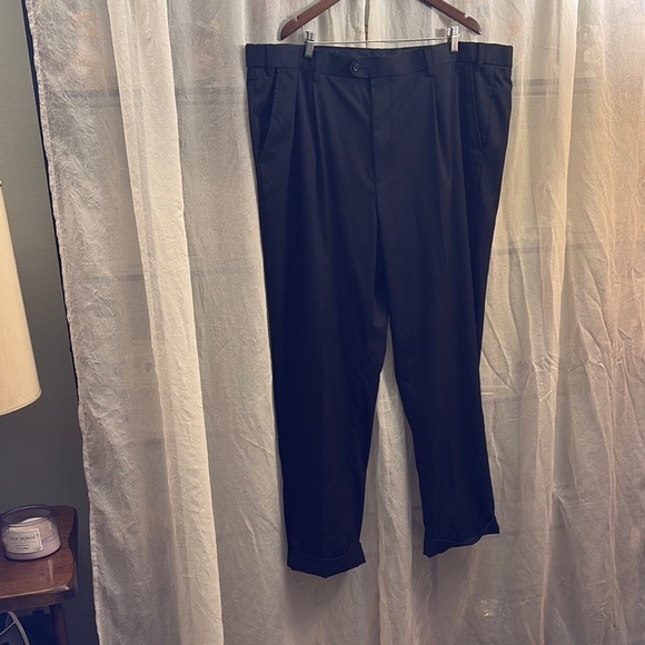 Black Dress Pants with Structured Fabric from The Men’s Wearhouse​ - Picture 1 of 8